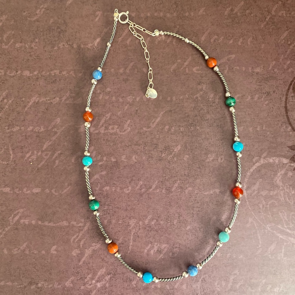 🔥🔥SOLD🔥🔥Sterling Silver Beaded Necklace